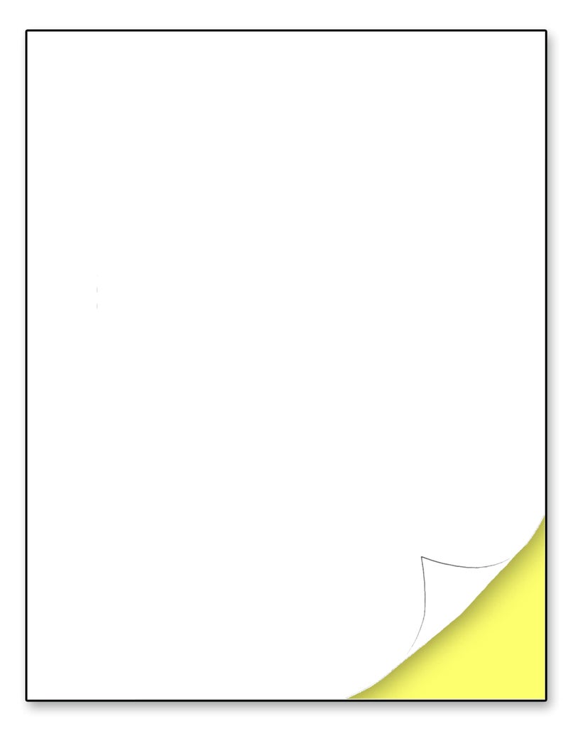 TownStix 200 Sheets, Printable White Sticker Paper, Laser/Inkjet Printing - Matte, Letter Size (8.5"" x 11"") - Image 1